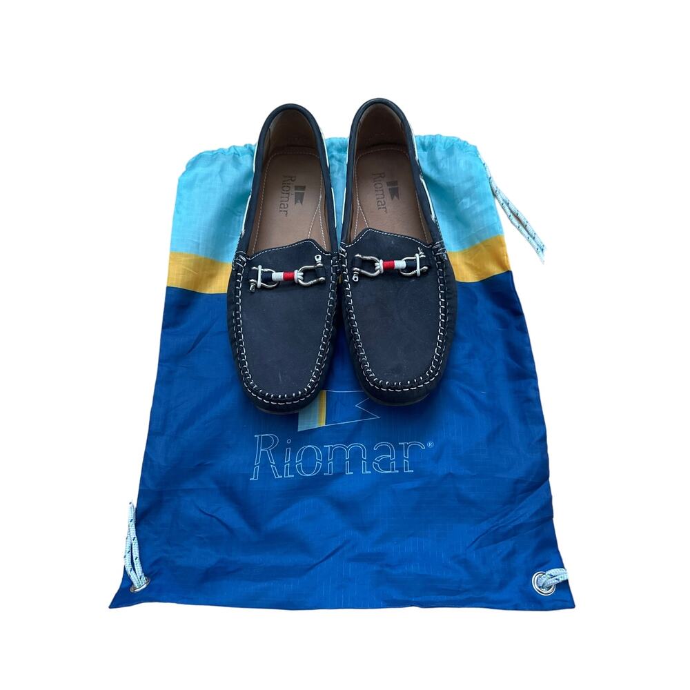 Riomar The Waterman (Navy) Interchangeable Bit Boat Shoes 9.5 /42.5